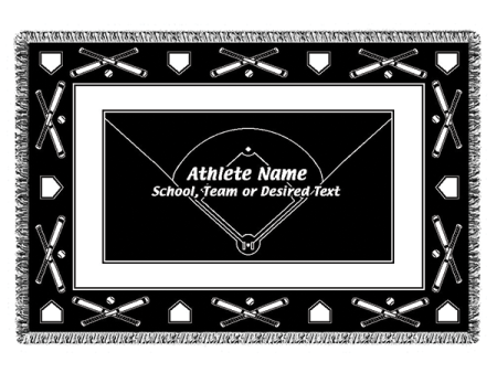 Personalized Sports Woven Blankets Cheap