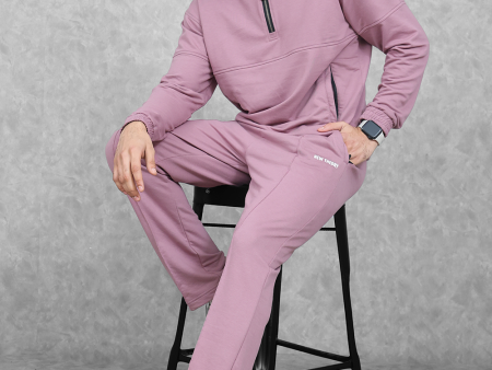 Studio Straight Fit Set- Dark Lavender For Cheap