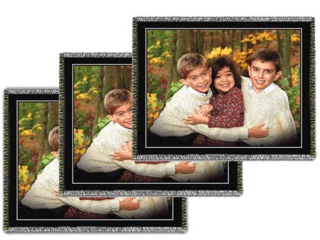 Large Woven Photo Blankets - Volume Discounts on Sale