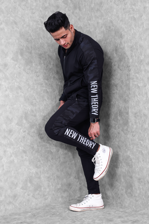 Active Camo Tracksuit- Black For Discount