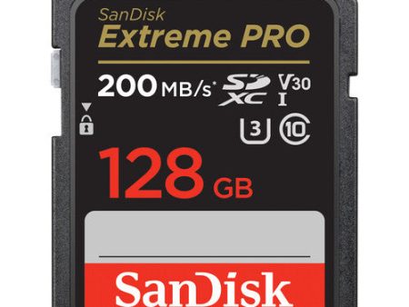 SanDisk Extreme PRO SDXC UHS-I 128GB (200 MB s) Online Hot Sale