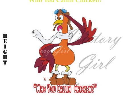 (Who you Callin) Chicken Vinyl Decal Sticker Online Sale