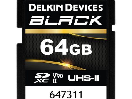 Delkin Devices BLACK UHS-II V90 SD Memory Card Discount