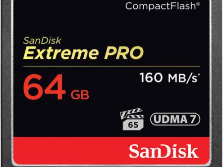 SanDisk Extreme PRO CompactFlash 64GB Card (160 MB s) Cheap