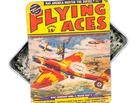 Oct 1938 Vintage  Flying Aces  Magazine Cover Art Puzzle-500 pcs Sale