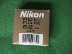 NIKON L37C 62mm FILTER - NEW Supply