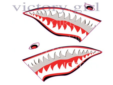 Shark Teeth-1 Vinyl Decal Sticker Online Sale