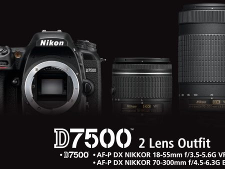 Nikon D7500 DX DSLR Camera with 18-55mm and 70-300mm Lenses Online