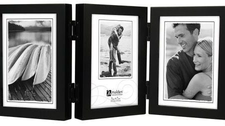 Malden International Designs Classic Concepts Vertical Black Wood Picture Frame, Holds Three 5 by 7-Inch Photos by Malden International Designs For Cheap