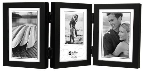 Malden International Designs Classic Concepts Vertical Black Wood Picture Frame, Holds Three 5 by 7-Inch Photos by Malden International Designs For Cheap