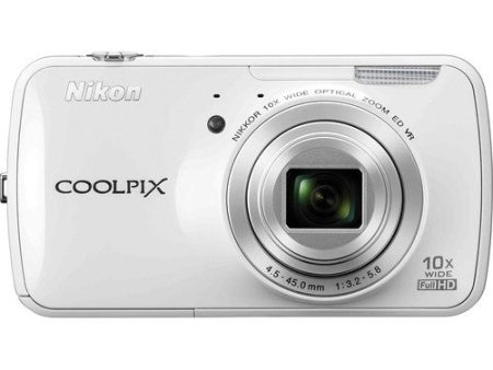 Nikon Coolpix S800c Digital Camera (White) Discount