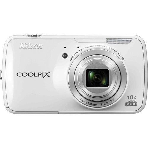 Nikon Coolpix S800c Digital Camera (White) Discount