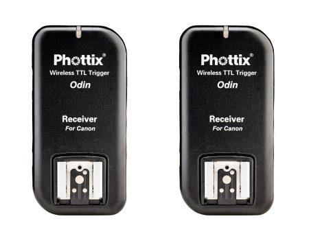 Phottix Odin TTL Wireless Flash Trigger v1.5 for Canon - Receiver 2-Pack (PH89062) Online now