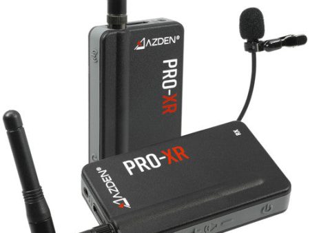 Azden PRO-XR Digital Camera-Mount Wireless Omni Lavalier Microphone System (2.4 GHz) For Sale