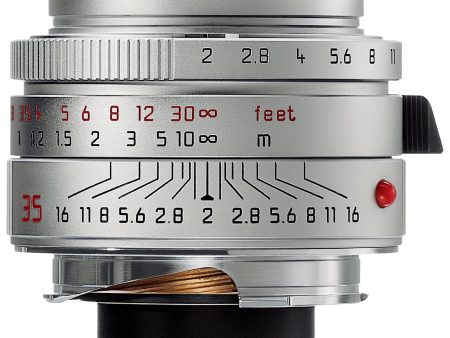 Leica Wide Angle 35mm f 2.0 Summicron M Aspherical Manual Focus Lens (6-Bit, Updated for Digital) - Chrome Sale