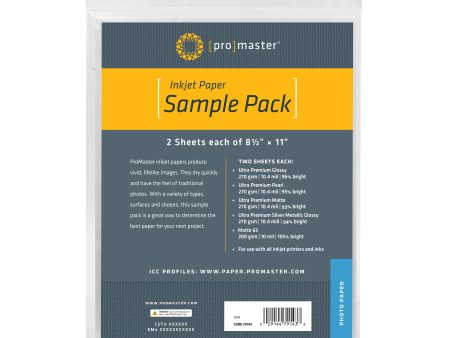 ProMaster Inkjet Paper Sample Pack Online Hot Sale