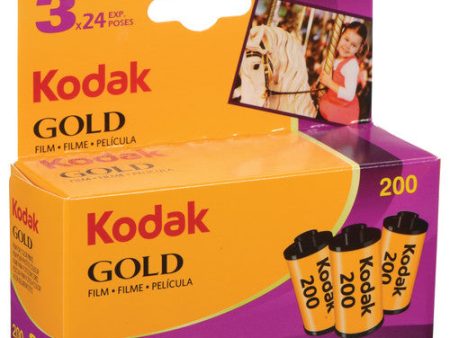 Kodak GOLD 200 Color 35mm 24EXP - Pack (3 Rolls) Supply