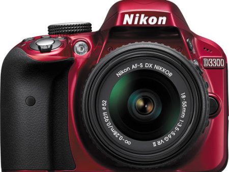 Nikon D3300 DSLR Camera with 18-55mm Lens - Red For Sale